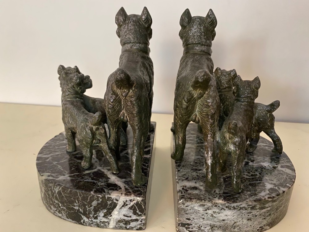  Spelter Bookends. French. Circa 1860 View VI