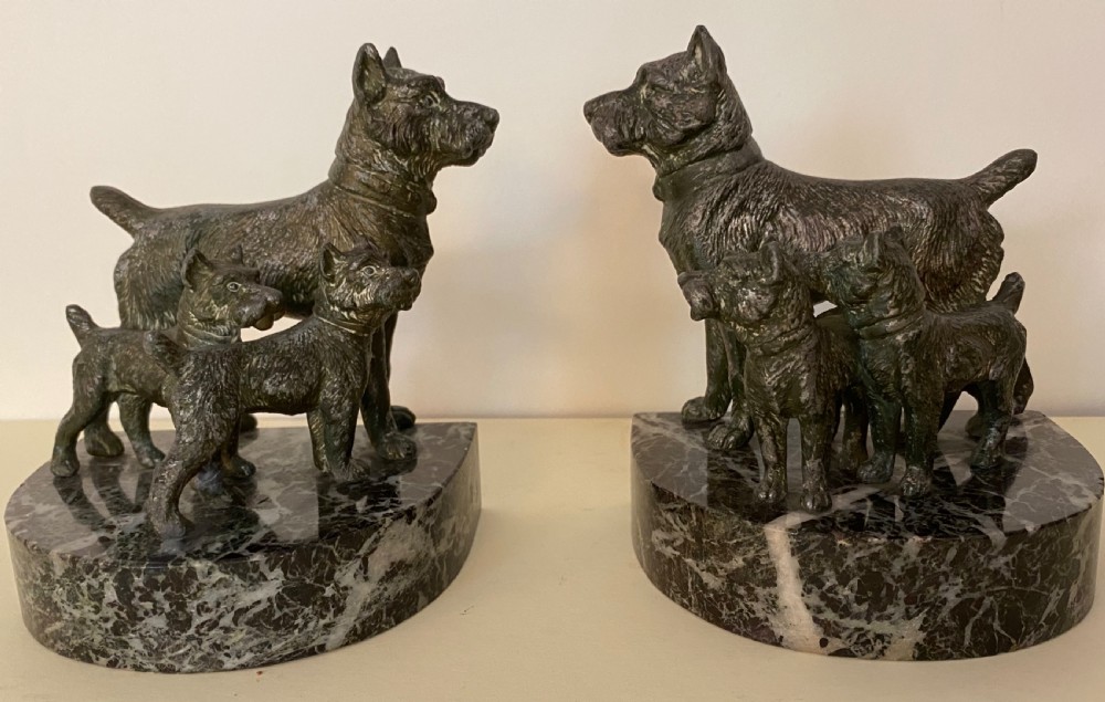  Spelter Bookends. French. Circa 1860 View VII