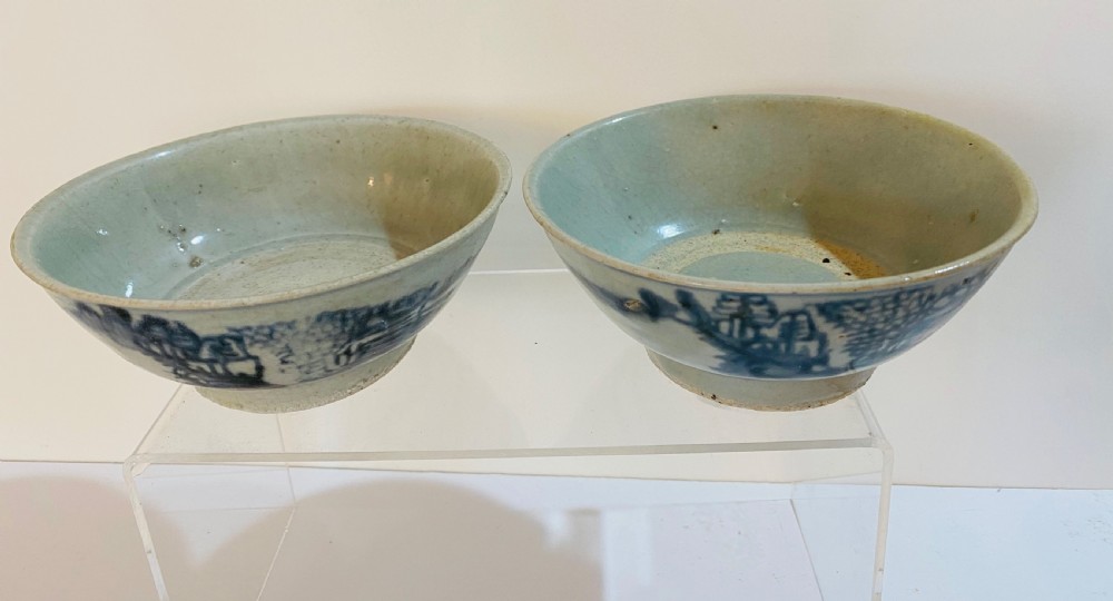Chinese Teksing Shipwreck Bowls. Pair. C1822