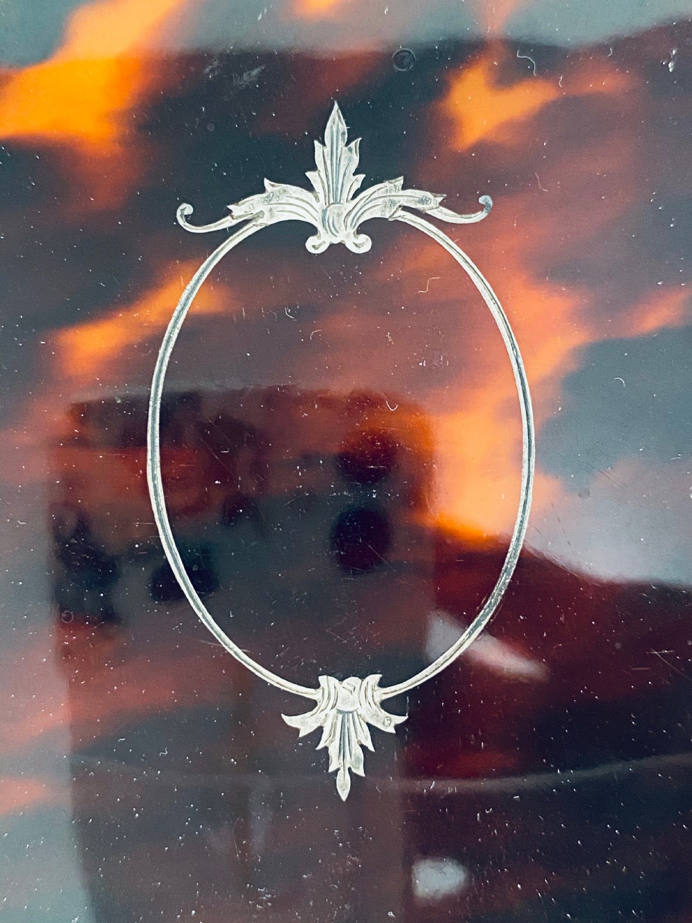 Tortoiseshell and Sterling Silver Hand Mirror  View IV