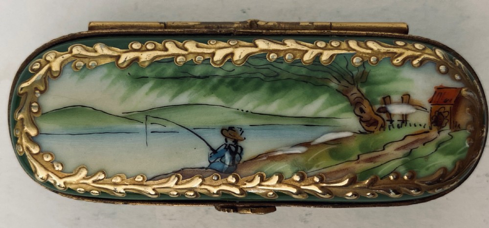 Limoges Hand Painted Pillbox View III