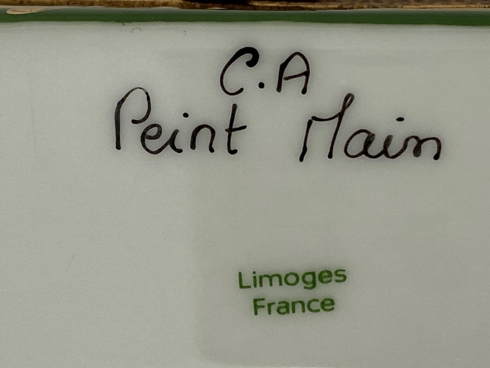 Limoges Hand Painted Pillbox View VI