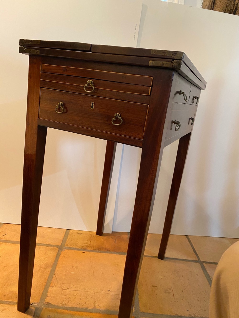 Regency Mahogany Work Table View VII