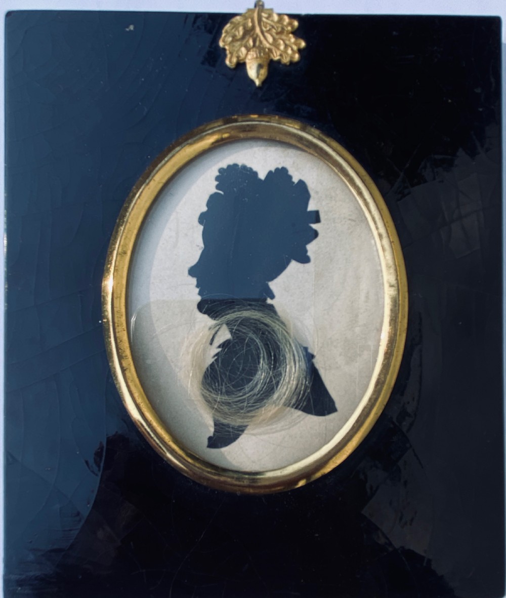 Miniature Silhouette with Hair