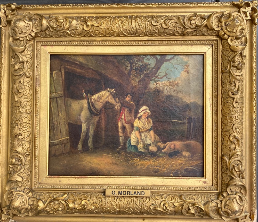 Oil on Canvas, After George Morland (1763-1804)