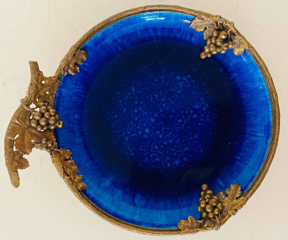 Sévres Faience and Omolu Mounted Dish.Late 19th Century View II