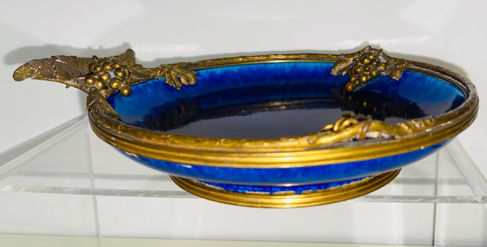 Sévres Faience and Omolu Mounted Dish.Late 19th Century View IV