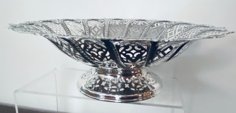 Sterling Silver Fruit Basket, Sheffield 1899