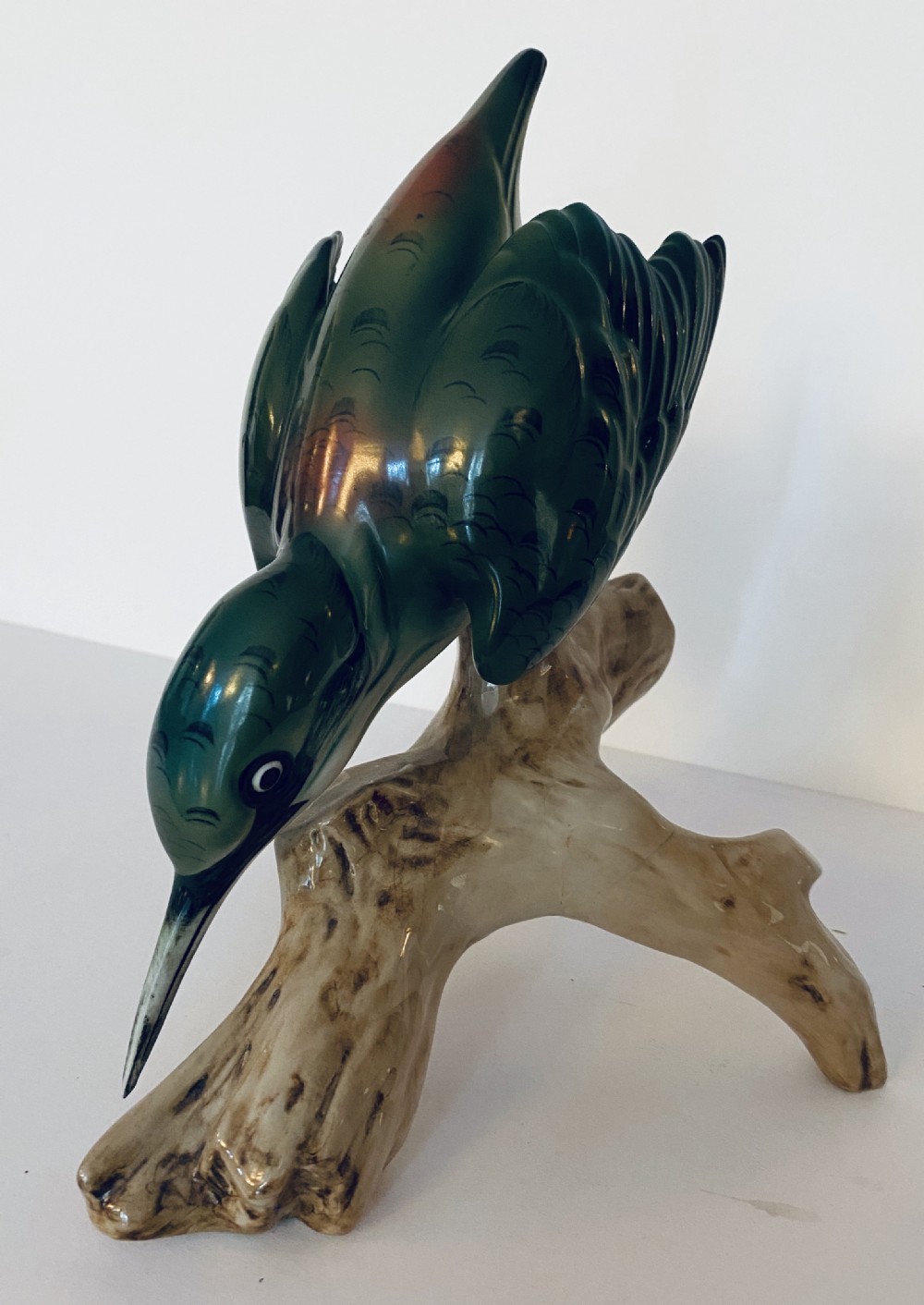 Royal Dux Porcelain Kingfisher.