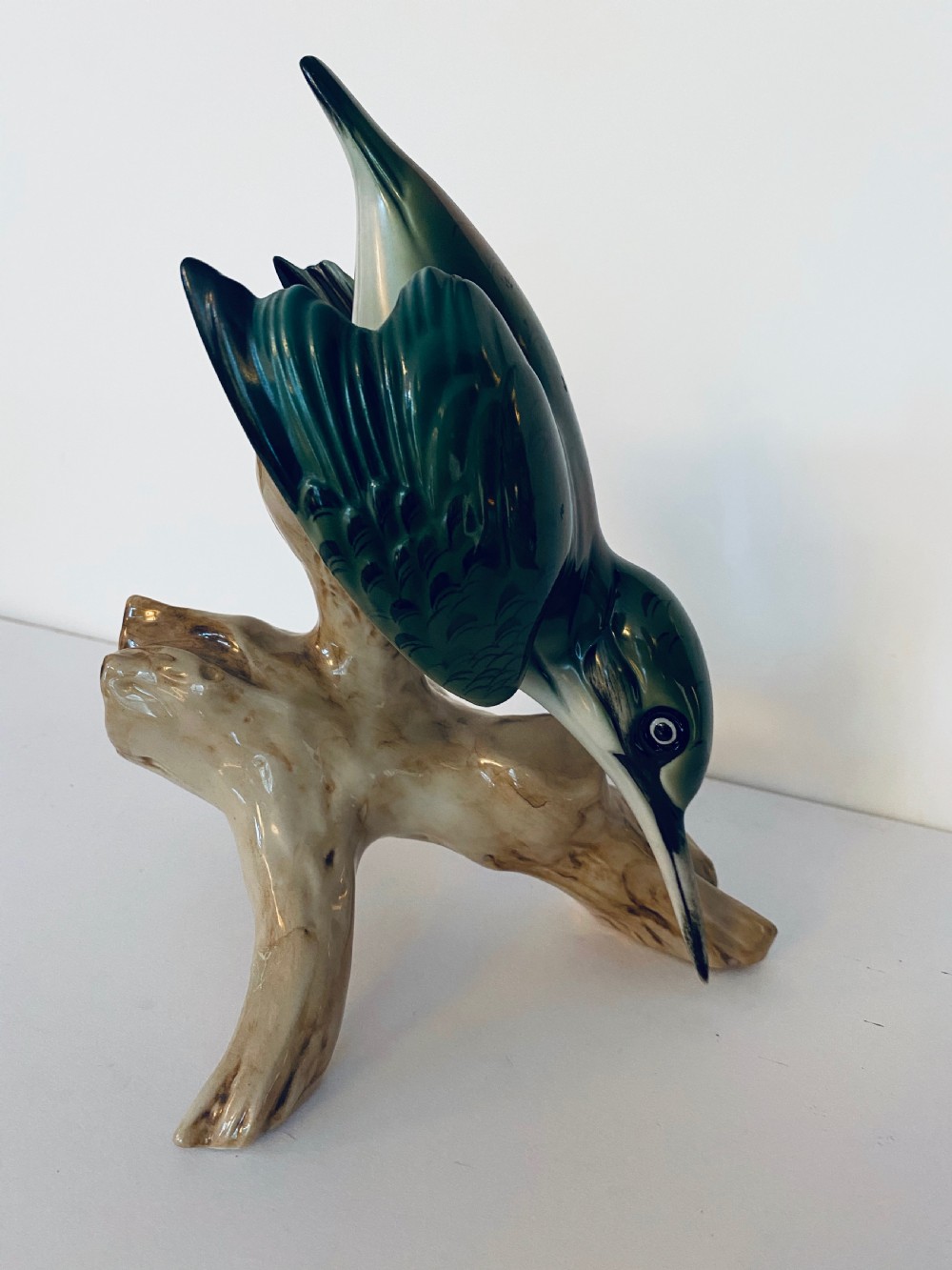 Royal Dux Porcelain Kingfisher. View II