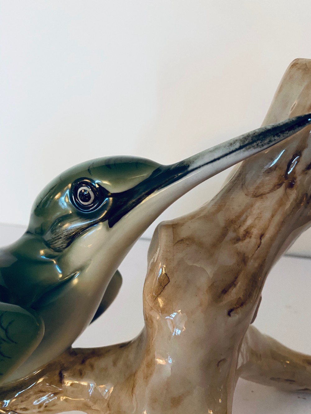 Royal Dux Porcelain Kingfisher. View III