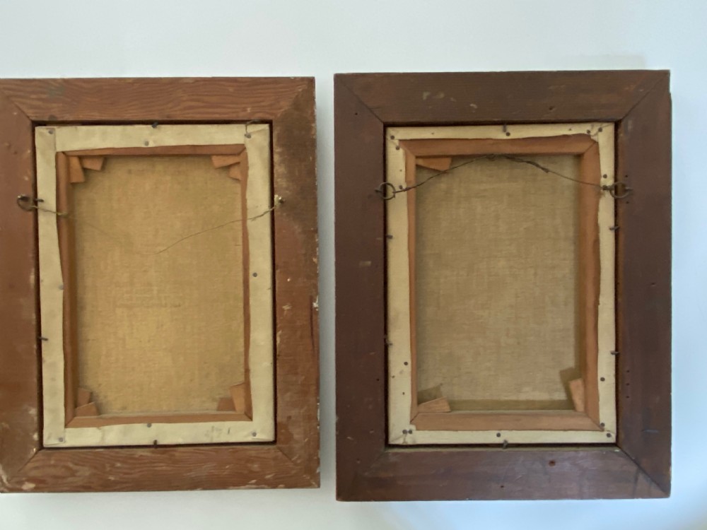 Pair of Victorian Botanical Oils on Canvas View IX