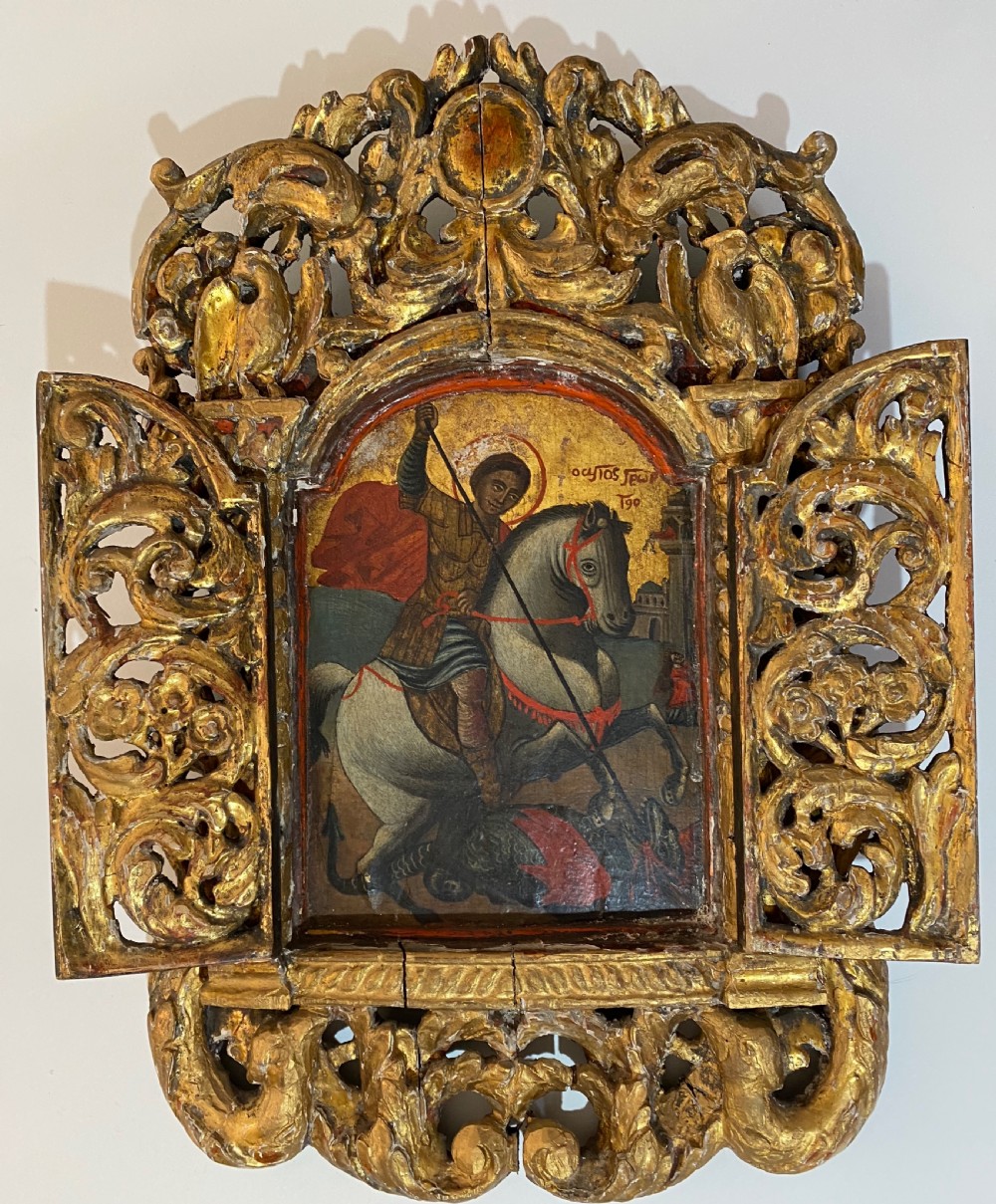18th Century Greek Orthodox Icon.
