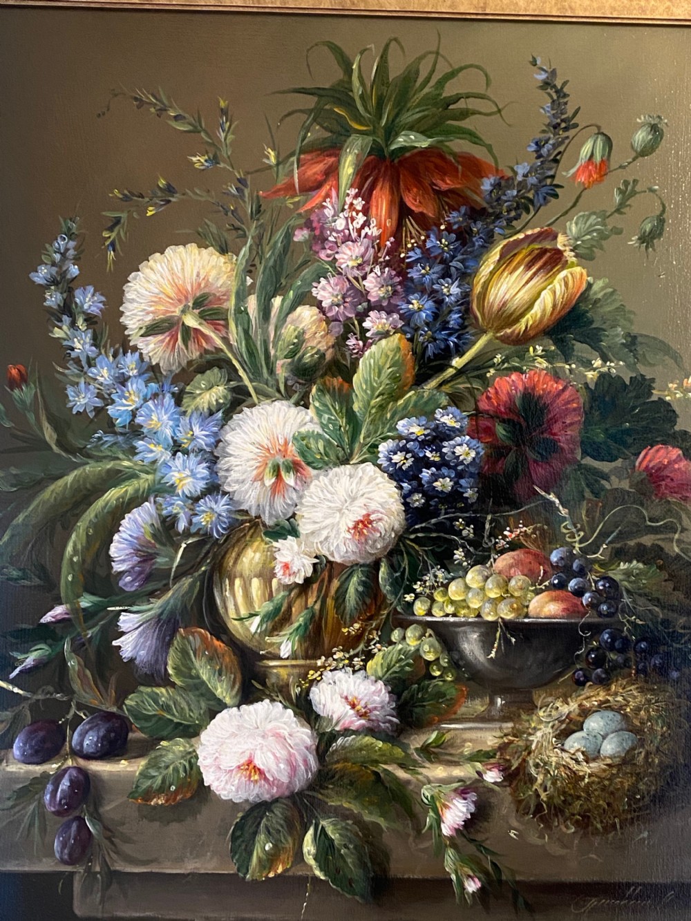 Large , Dutch 17th Century Style Oil on Canvas View II