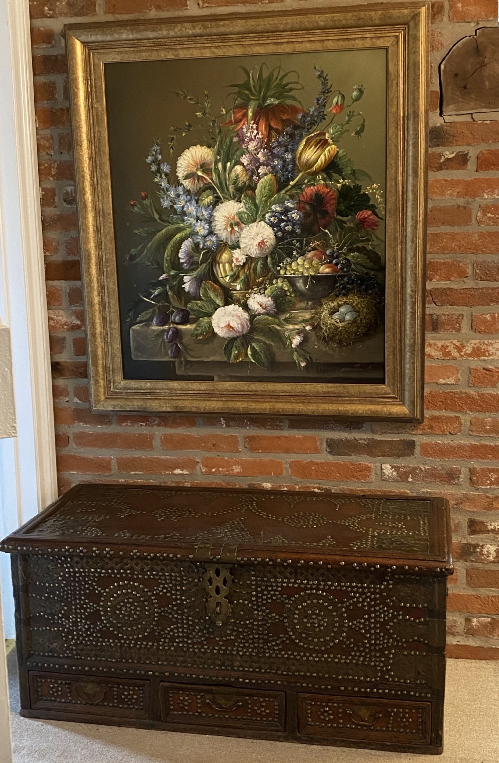 Large , Dutch 17th Century Style Oil on Canvas View III