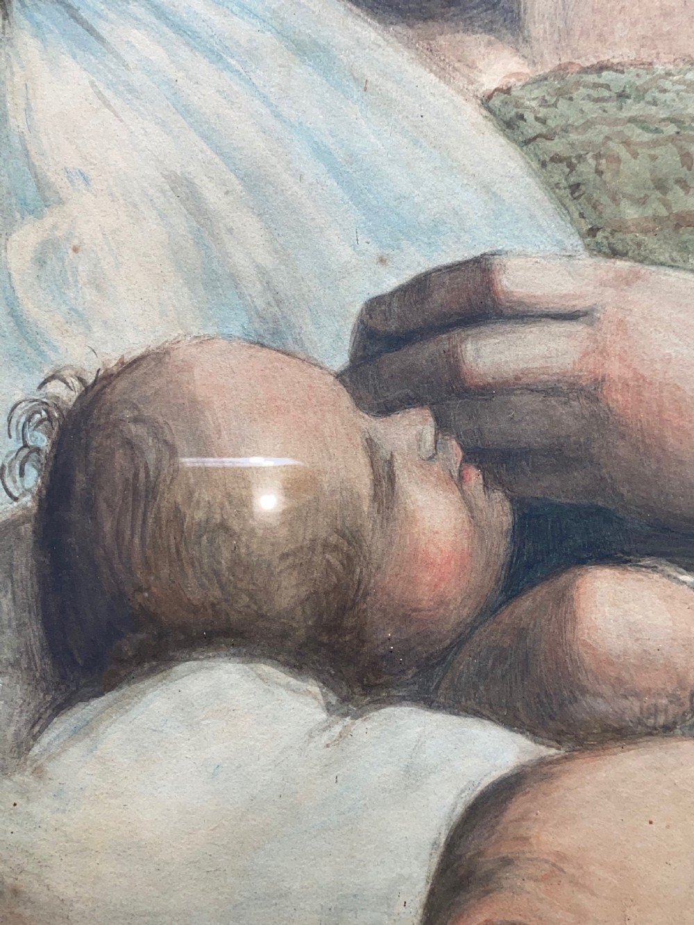 Antique Watercolour of Classical Scene. Circa 1900 View III