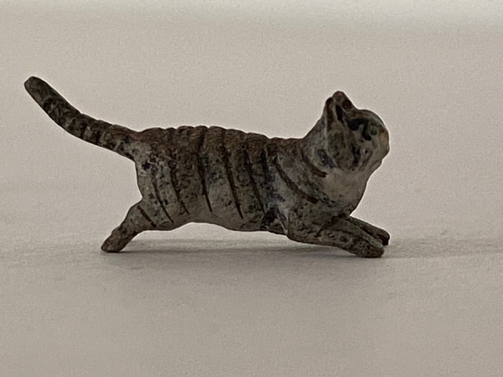 Collection of Dolls House Miniature Cold painted bronze animals. Late 19th century. View VII