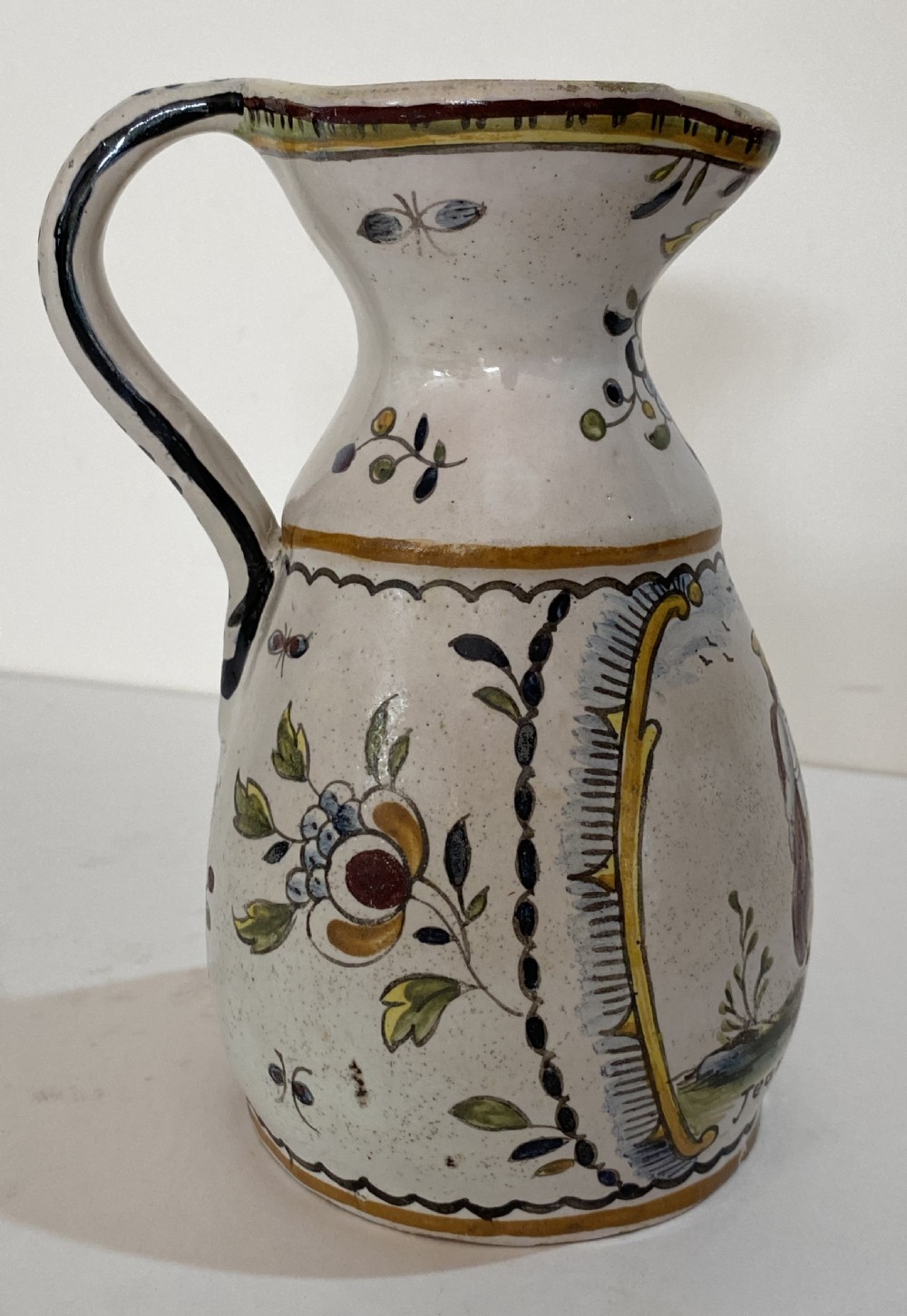18th Century French  Delft Jug.