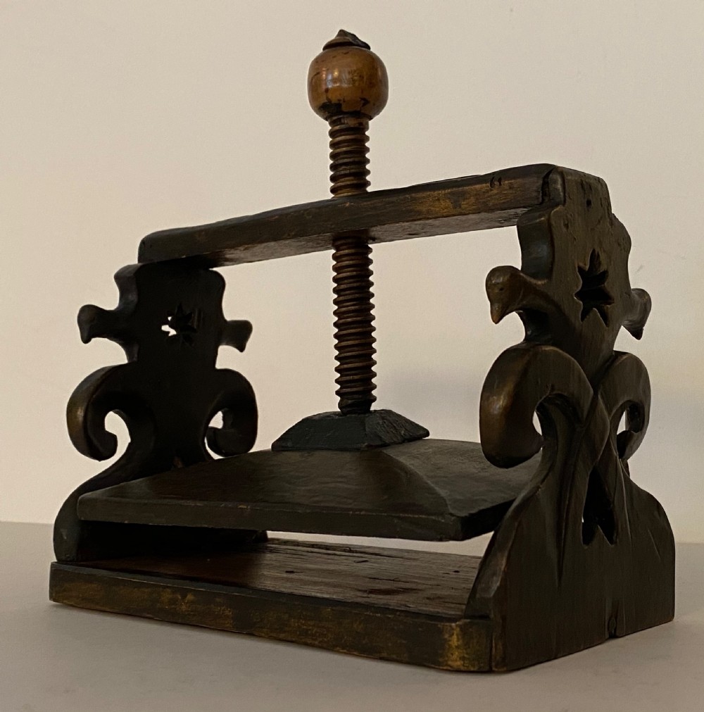 Folk Art Folded Letter Press. Regency