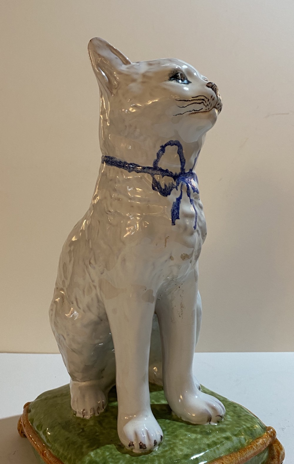 French Faience Cat  View VII