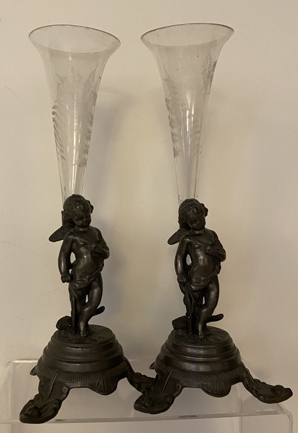 Pair of French Epergnes. 19th Century