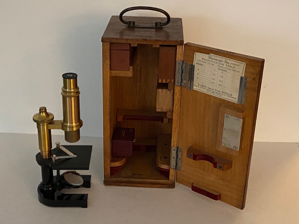 Microscope by Ernst Leitz Wetzlar. Circa 1900 View X