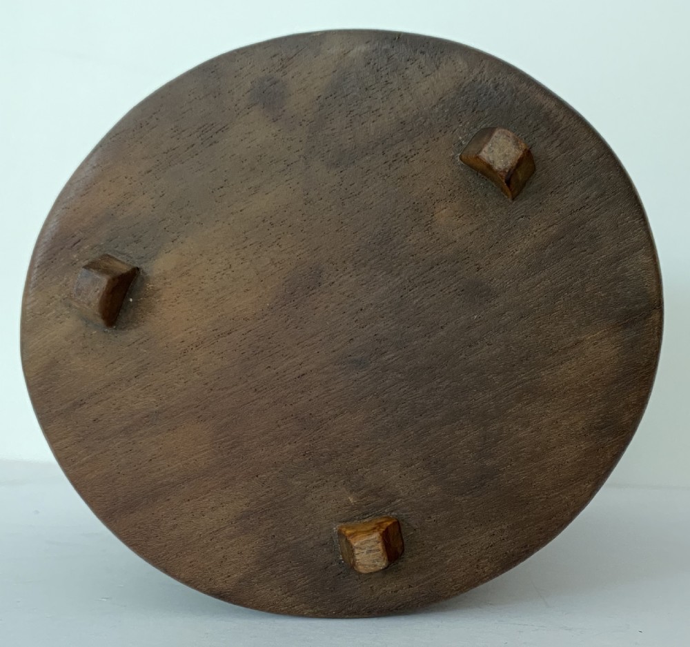 Chinese Carved Wooden Brush Pot . Circa 1900 View V