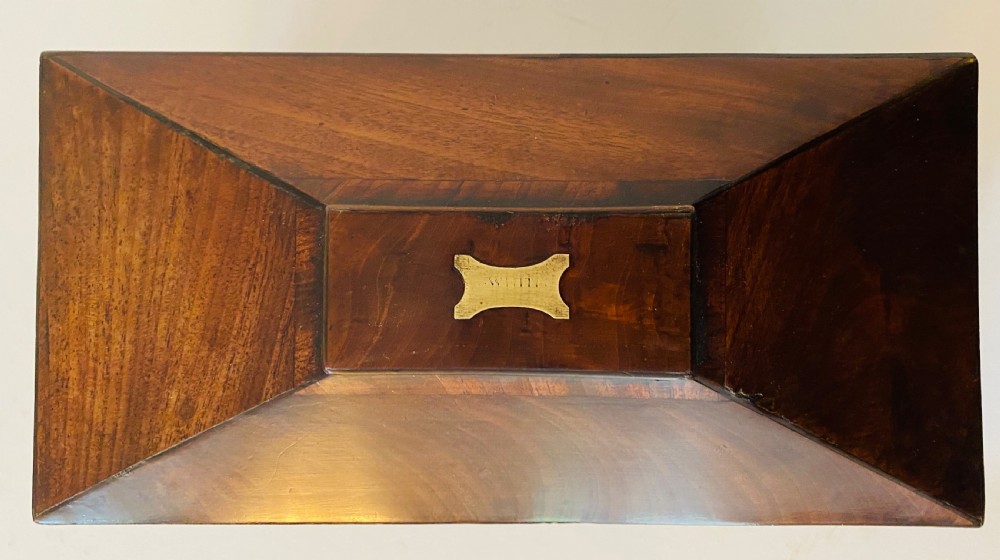 Regency Mahogany Tea Caddy View II