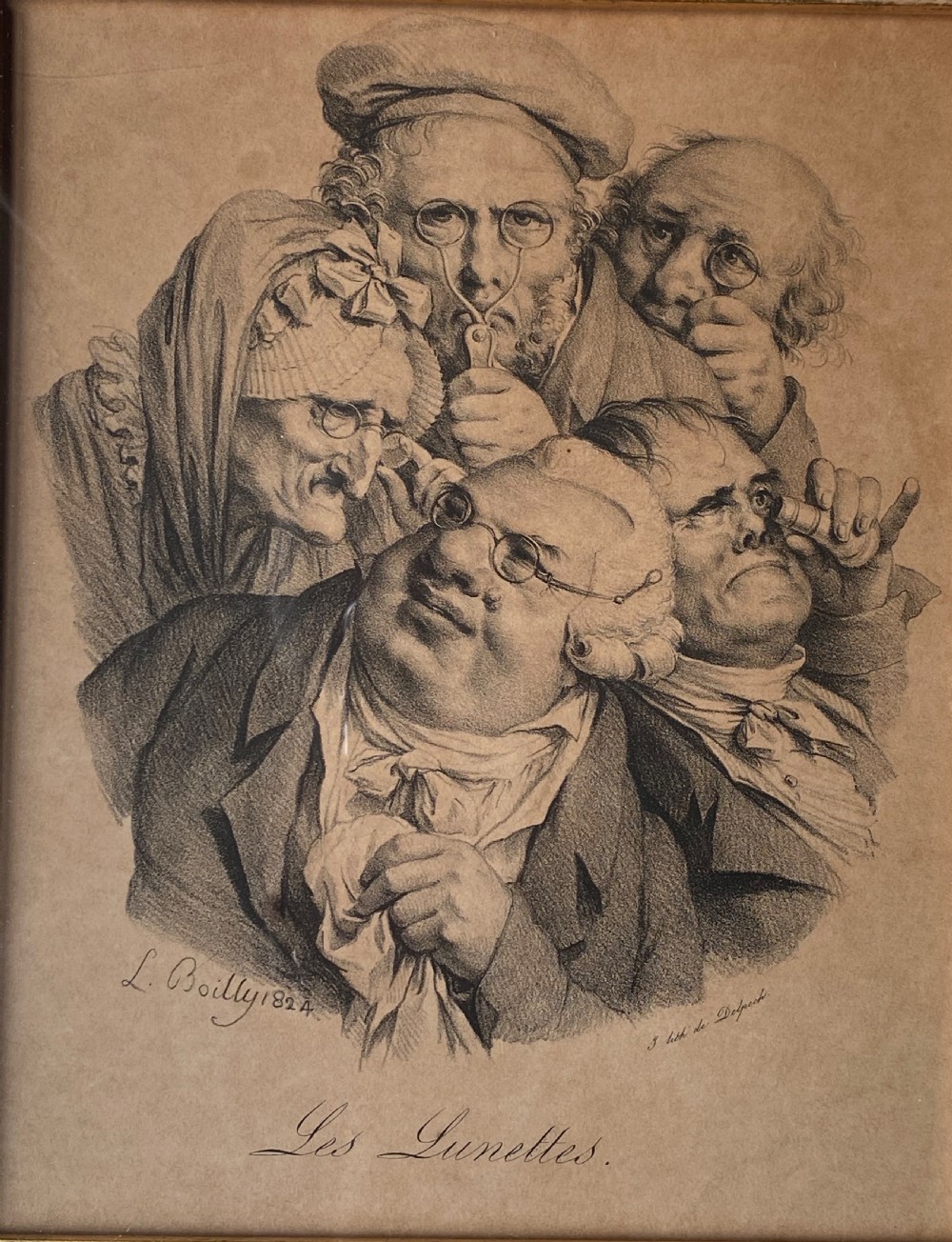 Louis-Leopold Boilly. Three Antique Prints. View II