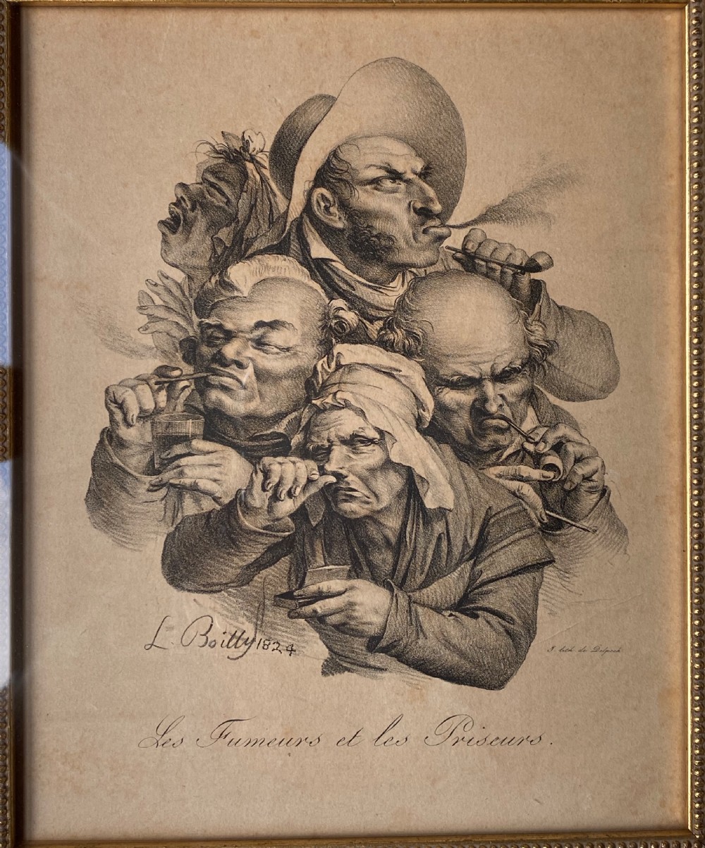 Louis-Leopold Boilly. Three Antique Prints. View III