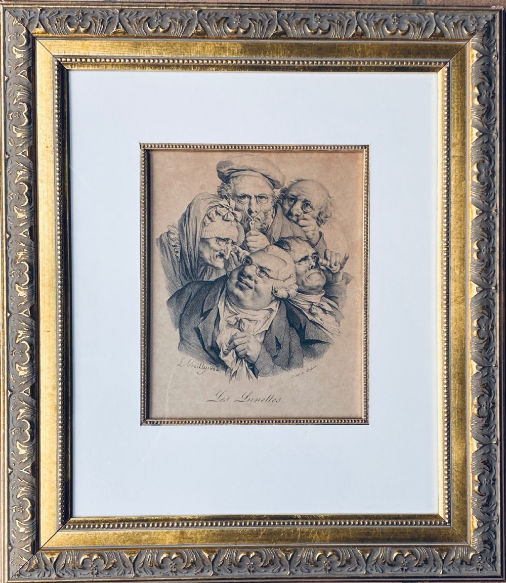 Louis-Leopold Boilly. Three Antique Prints. View IV
