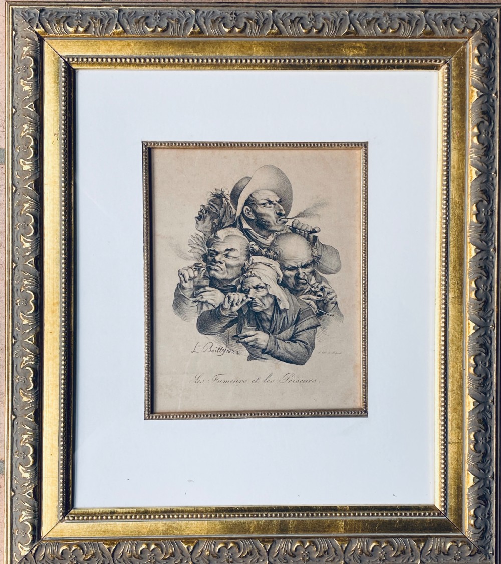 Louis-Leopold Boilly. Three Antique Prints. View VI