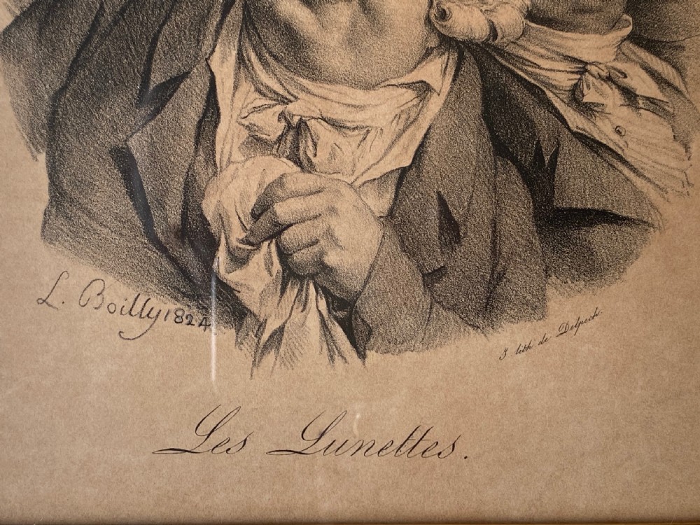 Louis-Leopold Boilly. Three Antique Prints. View VII