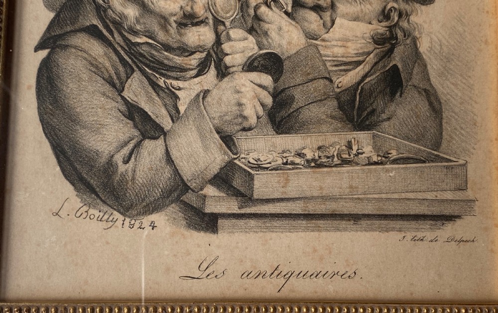 Louis-Leopold Boilly. Three Antique Prints. View VIII