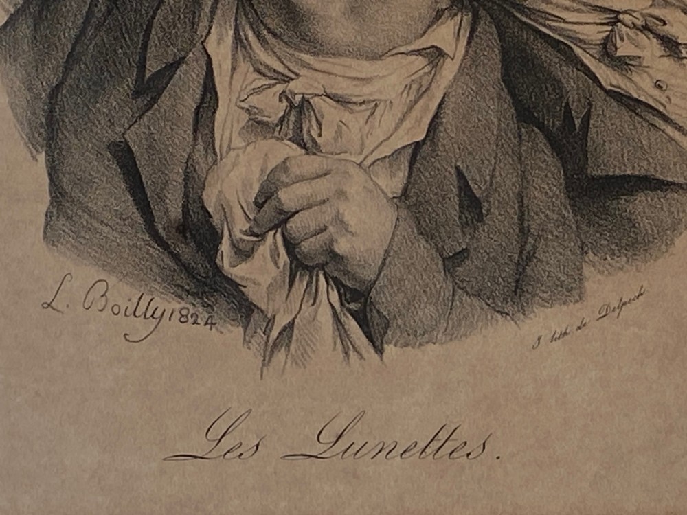Louis-Leopold Boilly. Three Antique Prints. View IX