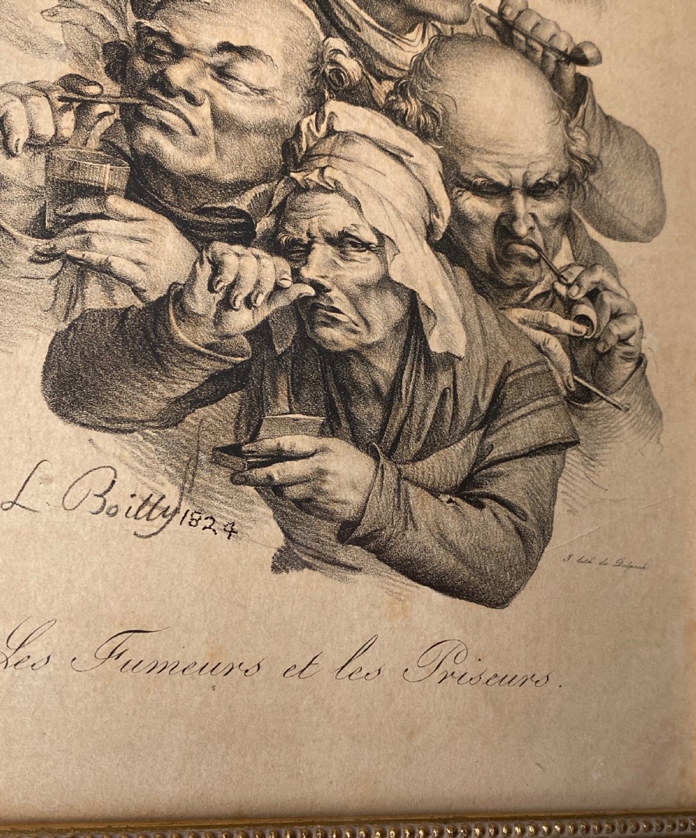 Louis-Leopold Boilly. Three Antique Prints. View XI