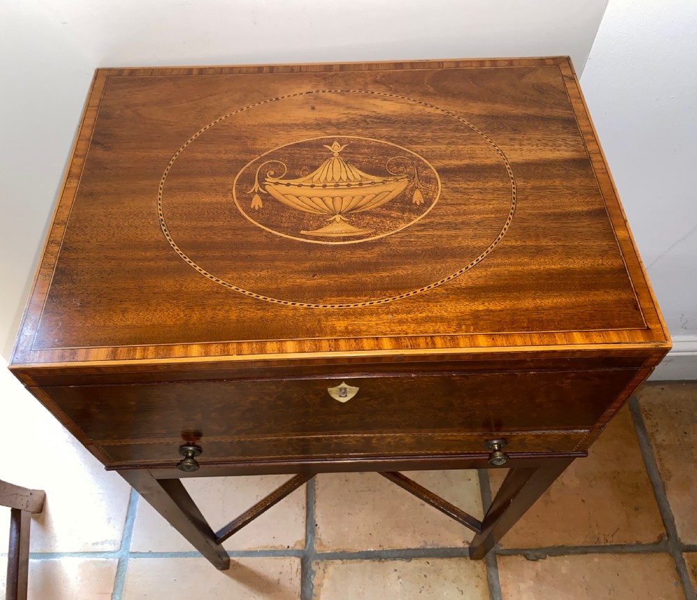 Regency Mahogany Box on Stand. Circa 1820 View IV
