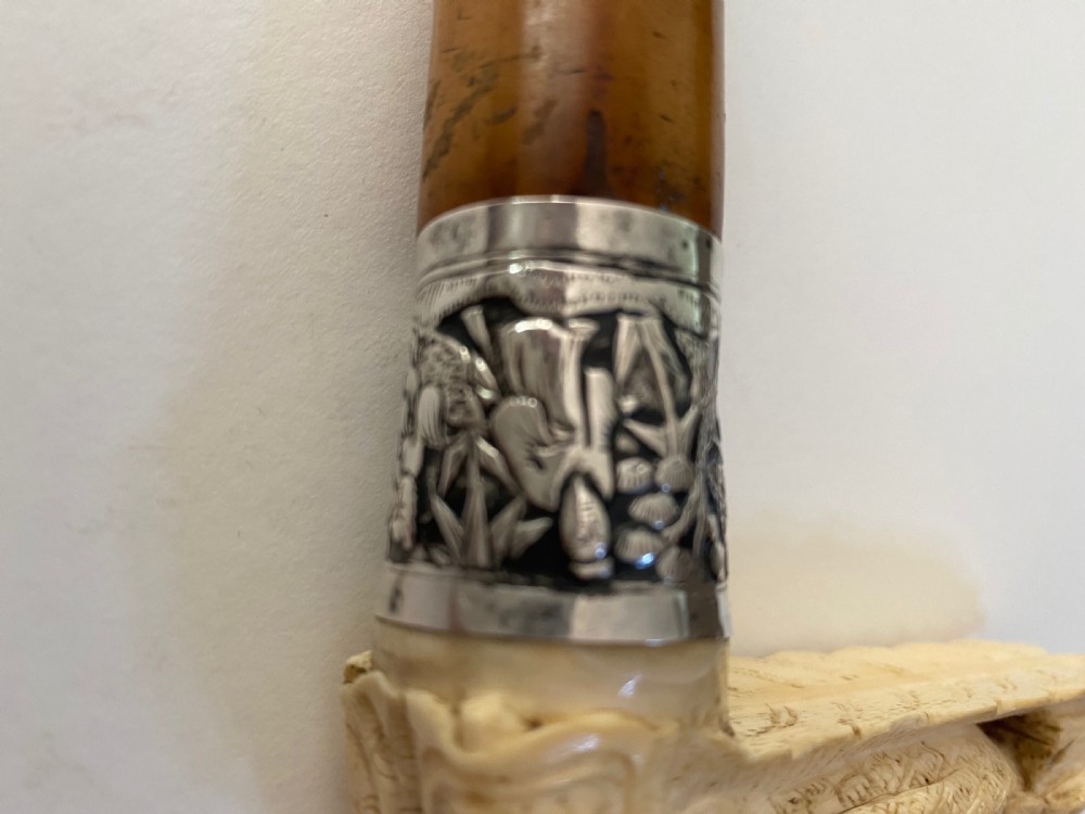 Chinese walking stick. 19th Century. View IX