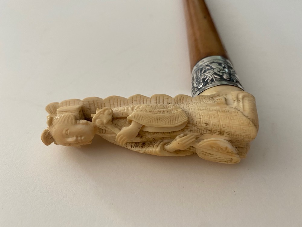 Chinese walking stick. 19th Century. View XI