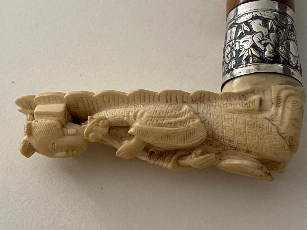 Chinese walking stick. 19th Century. View XII