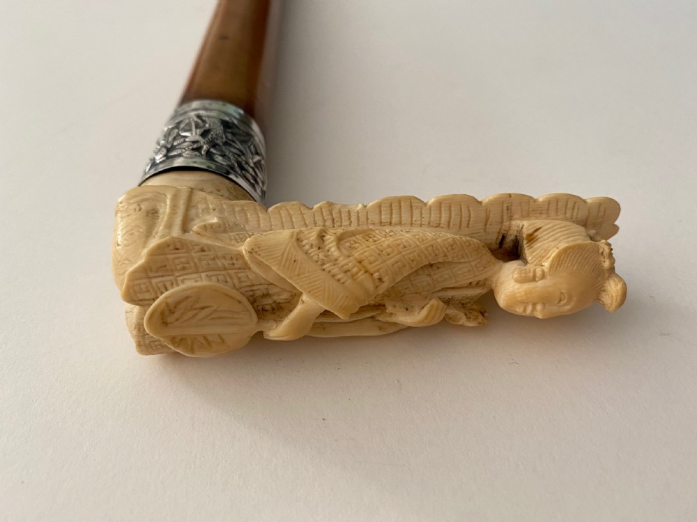 Chinese walking stick. 19th Century. View XIV
