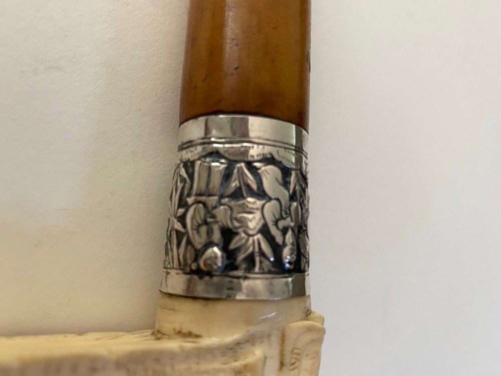 Chinese walking stick. 19th Century. View XV