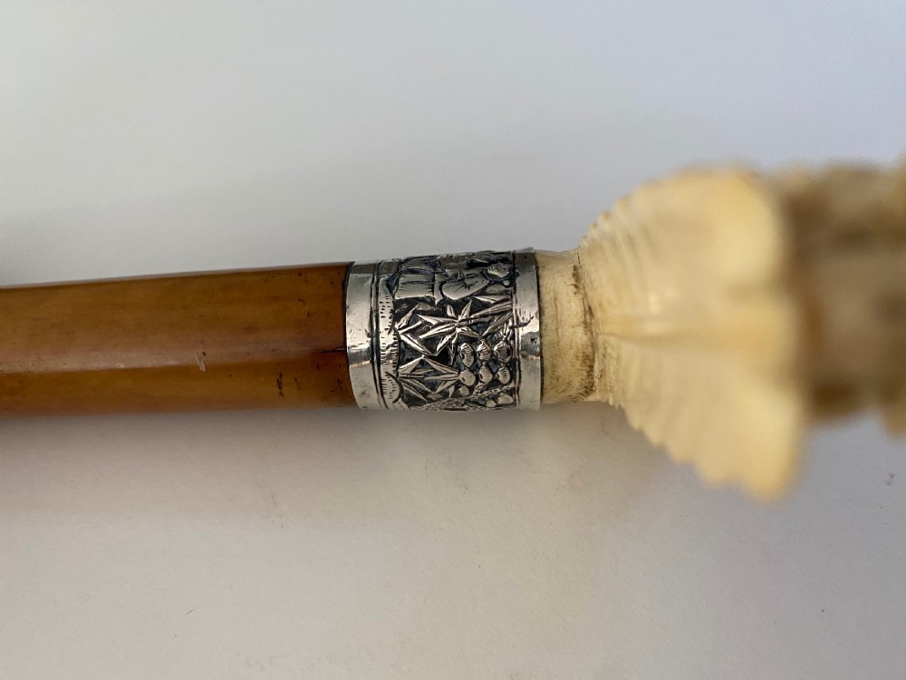 Chinese walking stick. 19th Century. View XVI