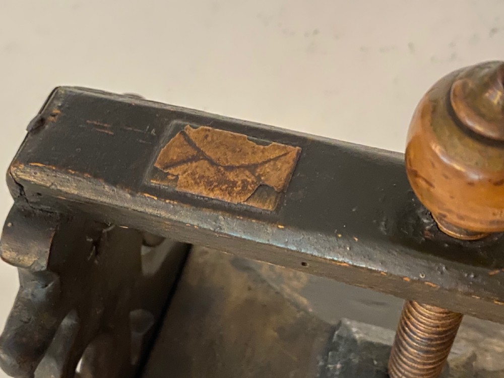 Folk Art Folded Letter Press. Regency  View V