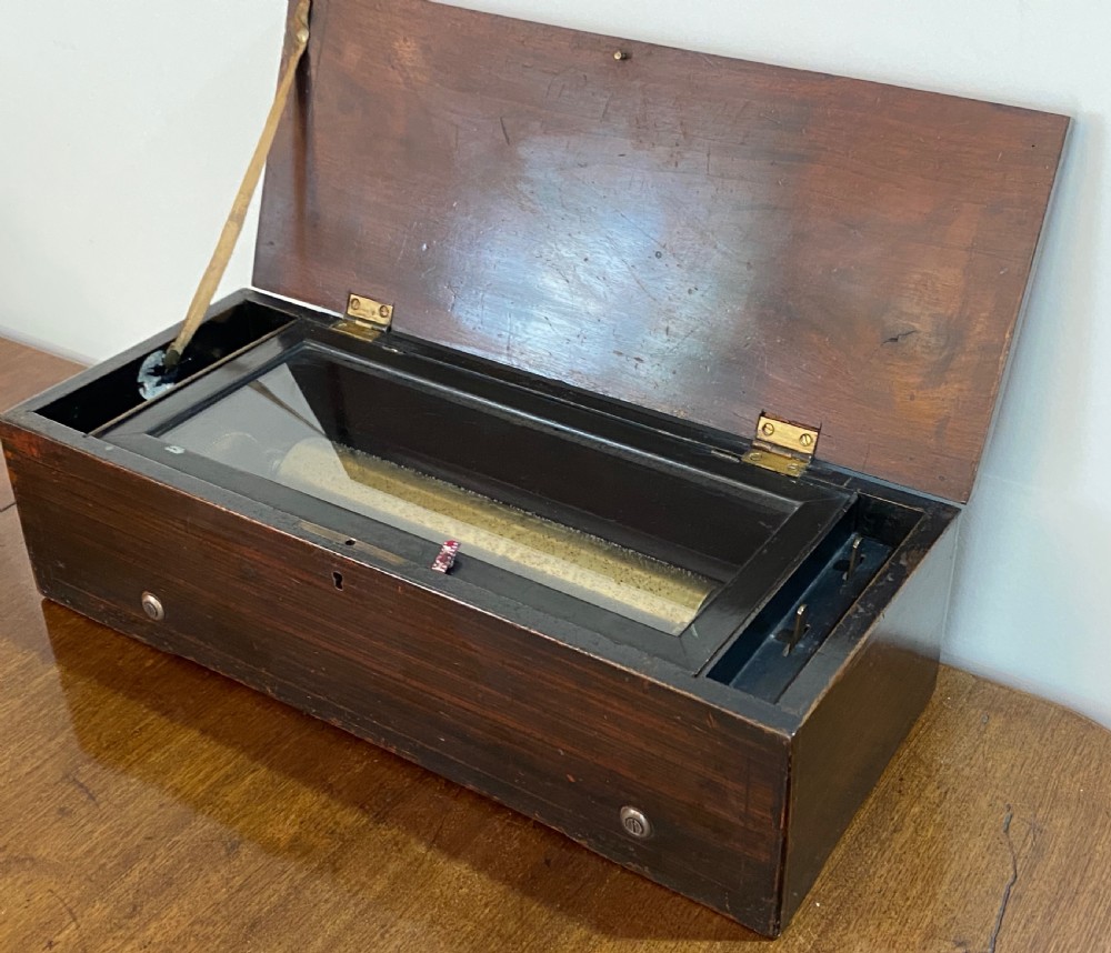 Swiss Cylinder Table Top Music Box. 19th Century View II