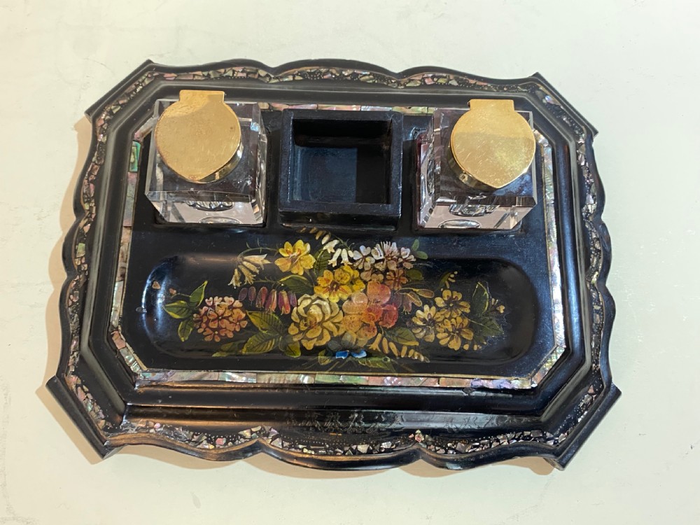 Papier Maché 19th Century Desk Stand