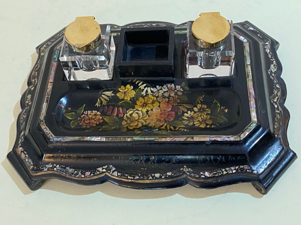 Papier Maché 19th Century Desk Stand View II