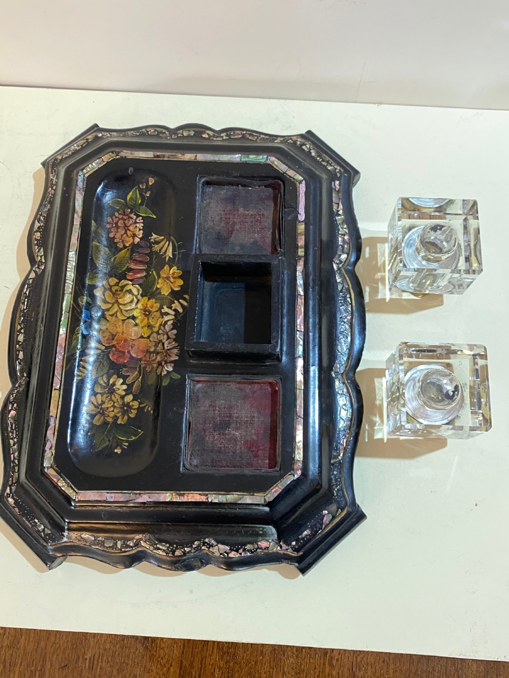 Papier Maché 19th Century Desk Stand View VIII