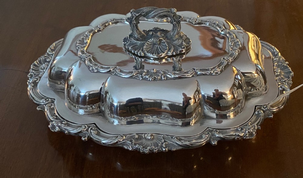 Silver Plated Vegetable Dish and Cover 
