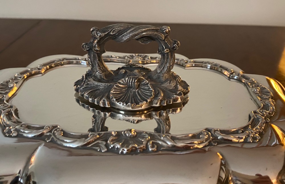 Silver Plated Vegetable Dish and Cover  View III